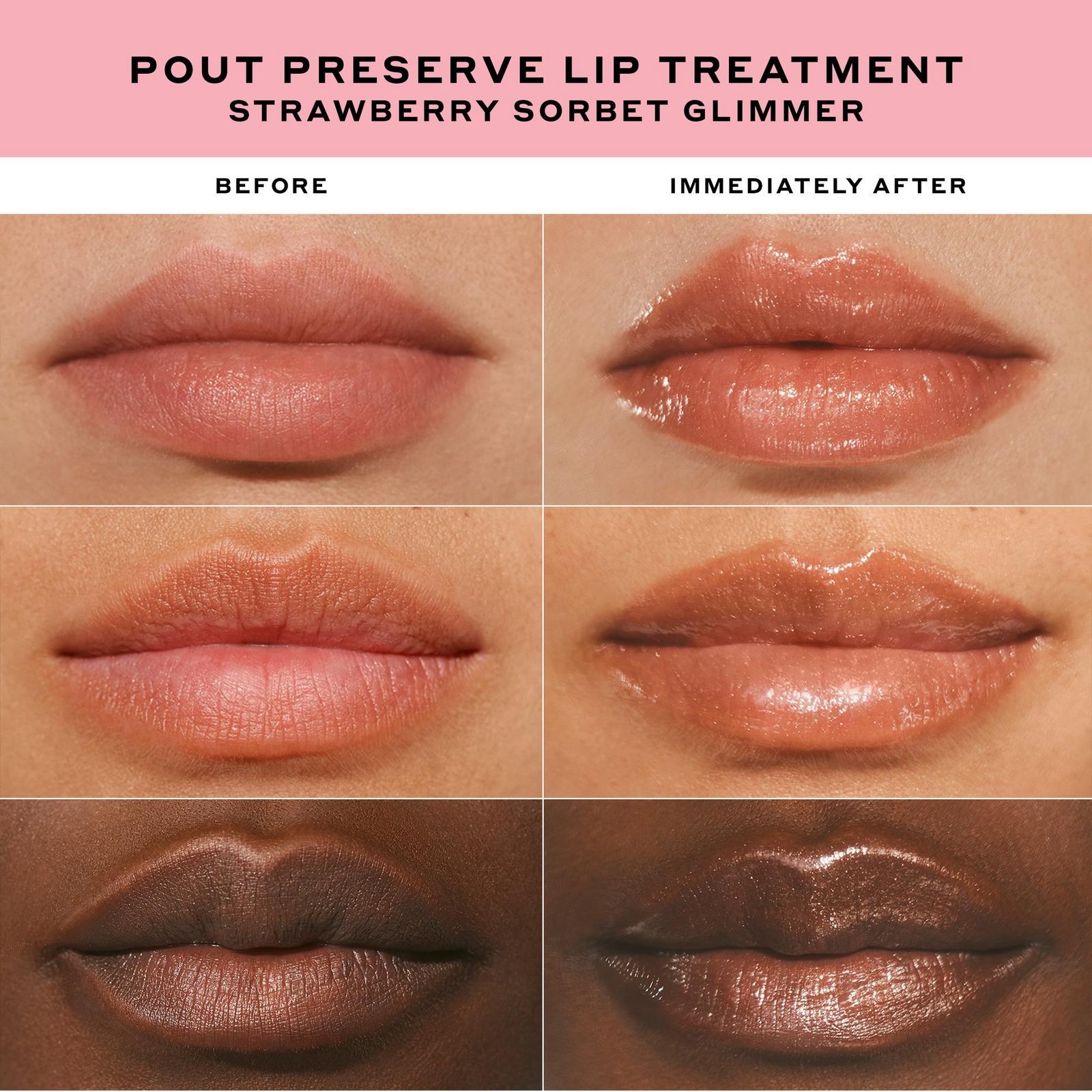 Pout Preserve Hydrating Peptide Lip Treatment - Strawberry Sorbet Glimmer