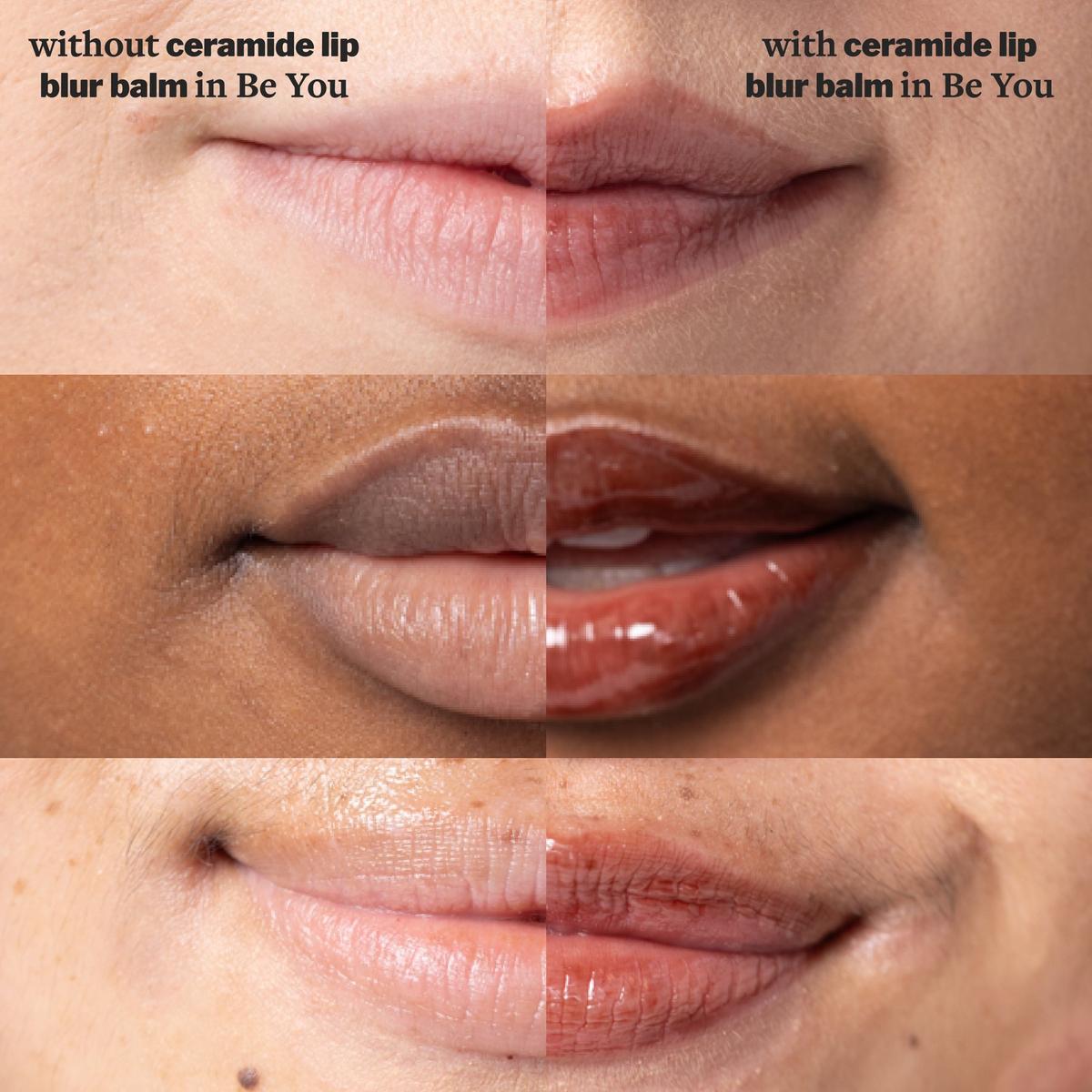 Ceramide Lip Blur Balm Hydrating & Smoothing Lip Treatment - Chocolate