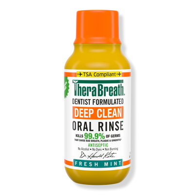 TheraBreath Travel Size Deep Clean Antiseptic Oral Rinse Fresh Mint
