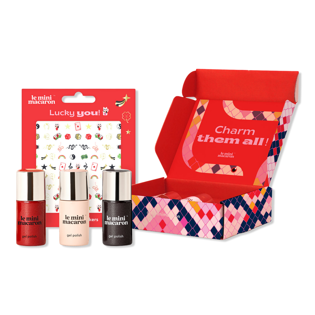 Le Mini Macaron Lunar New Year Nail Polish + Sticker Collection