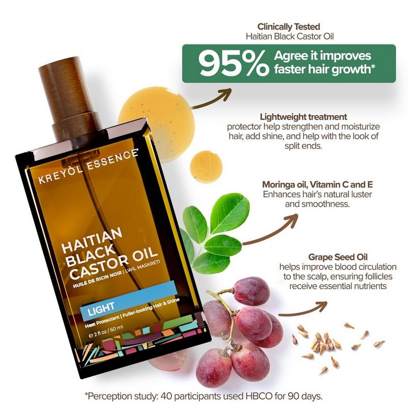 Kreyòl Essence - 2.0 oz Haitian Black Castor Oil Light | Ulta Beauty
