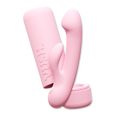 VUSH Glow - Compact + Rechargeable Pink Rabbit Vibrator with Travel Case