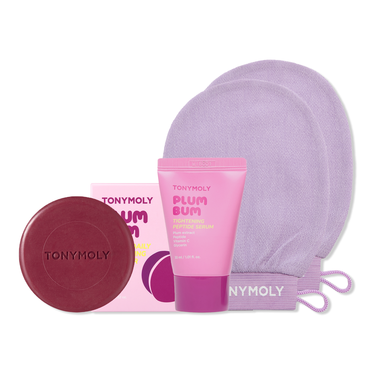 Plum Bum Body Exfoliating 3 Piece Set