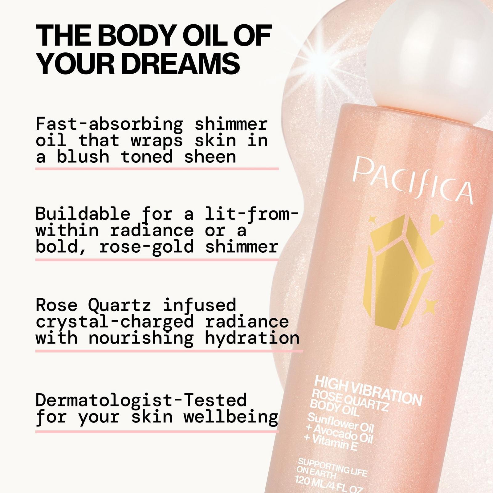 High Vibration Rose Quartz Body Oil
