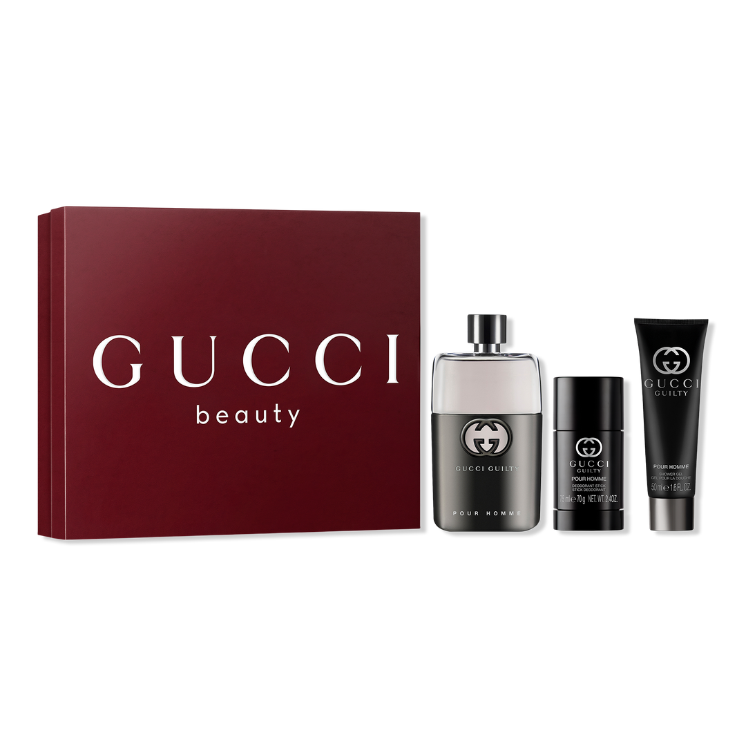 Gucci Guilty Pour Homme Eau de Toilette 3 Piece Father's Day Gift Set #1