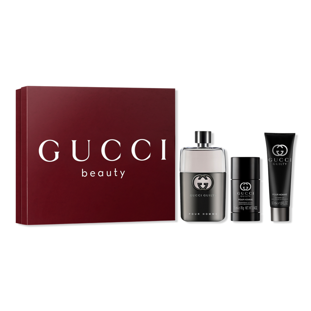Gucci Guilty Pour Homme Eau de Toilette 3 Piece Father's Day Gift Set