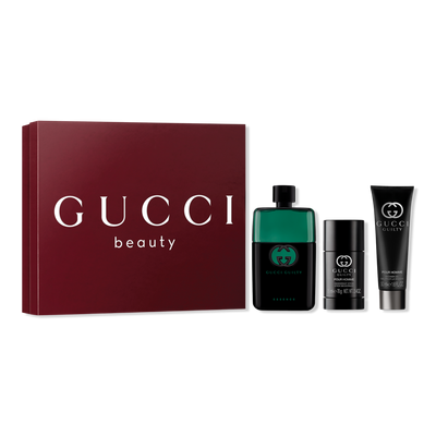 Gucci Guilty Essence Pour Homme Eau de Toilette 3 Piece Gift Set