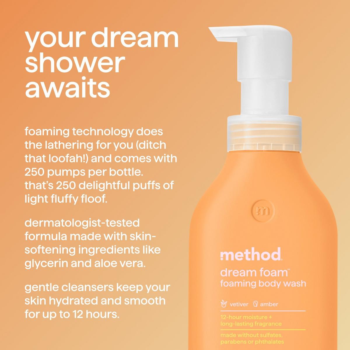 Dream Foam Foaming Body Wash - Vetiver & Amber