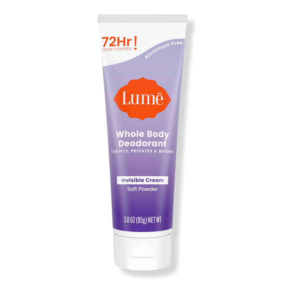 Lume Whole Body Deodorant Invisible Cream Tube - Soft Powder