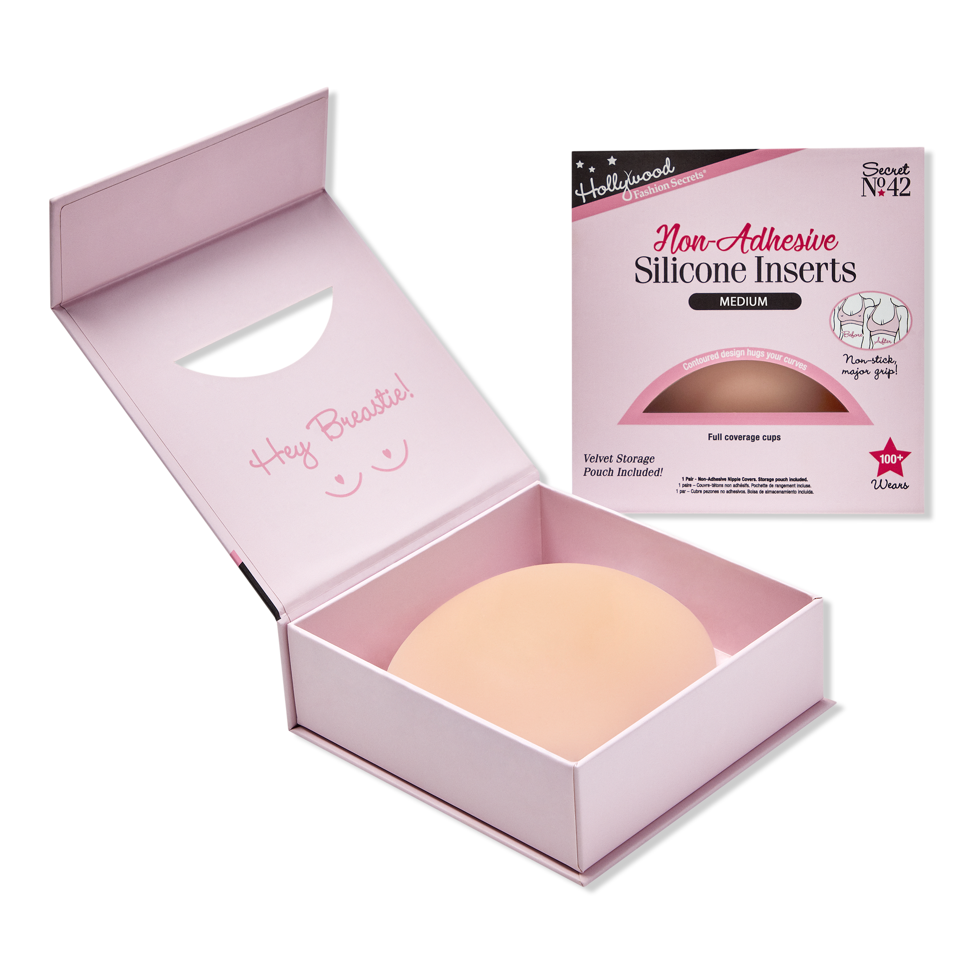 Hollywood Fashion Secrets Non-Adhesive Silicone Inserts, Nipple Concealers #1