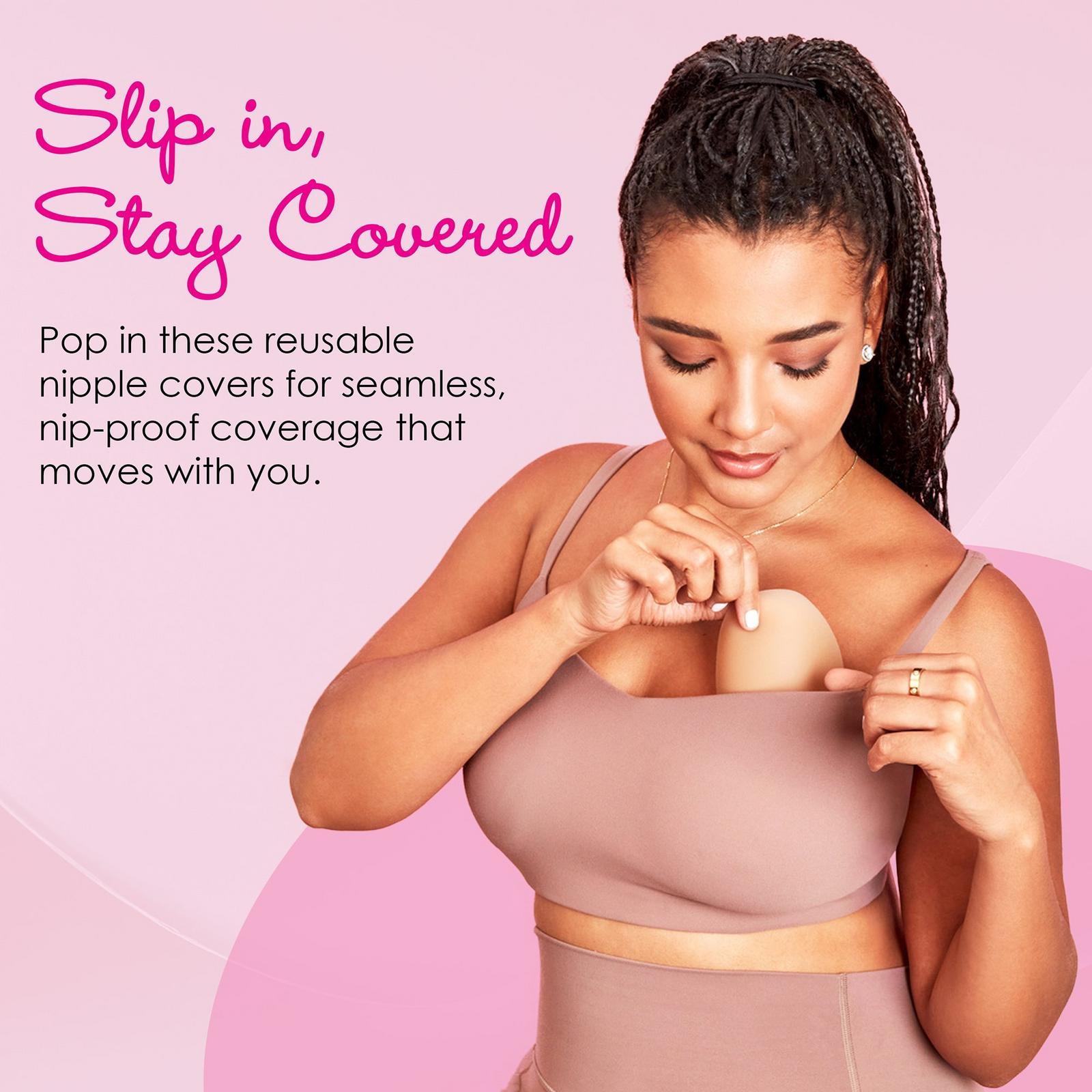 Non-Adhesive Silicone Inserts, Nipple Concealers - Medium