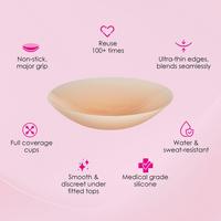 Hollywood Fashion Secrets Non-Adhesive Silicone Inserts, Nipple Concealers #5