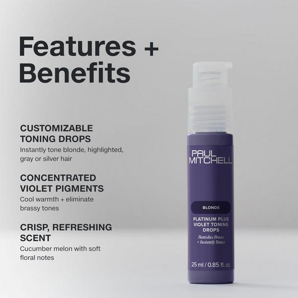 Paul Mitchell Platinum Plus Violet Toning Drops #3