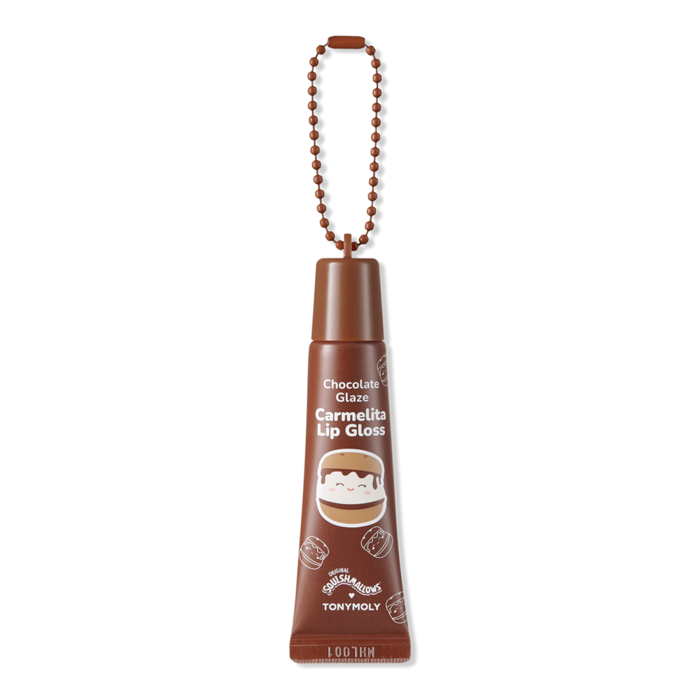 Tonymoly Squishmallows Key Chain High Shine Lip Gloss - Carmelita Smores