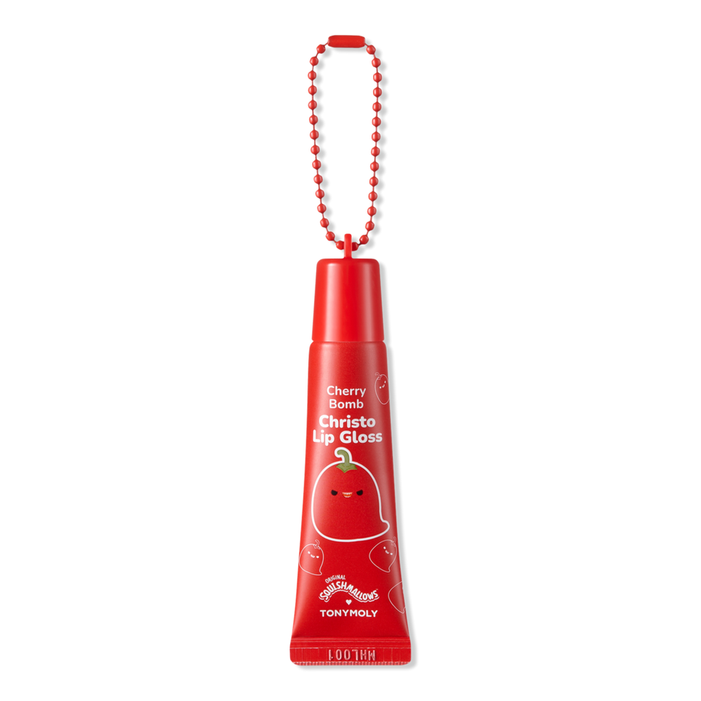 Tonymoly Squishmallows Key Chain High Shine Lip Gloss - Christo Chili Pepper