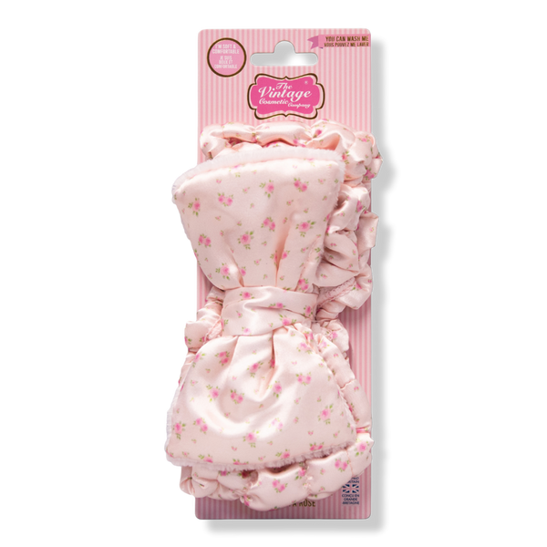 The Vintage Cosmetic Company Ditsy Rose Printed Spa Makeup Headband #2