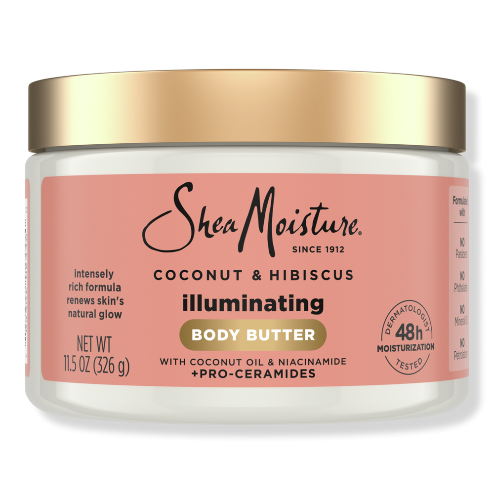 Sheamoisture Coconut & Hibiscus Niacinamide And Pro-ceramides Illuminating Body Butter
