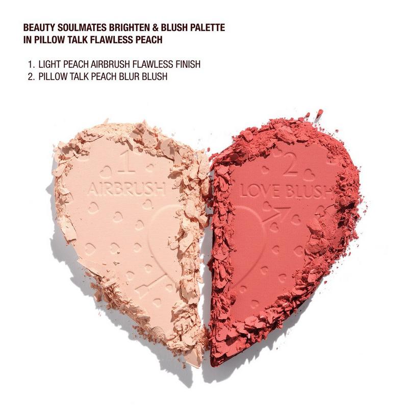 Charlotte Tilbury Pillow Talk Beauty Soulmates Brighten & Blush Powder Palette #3