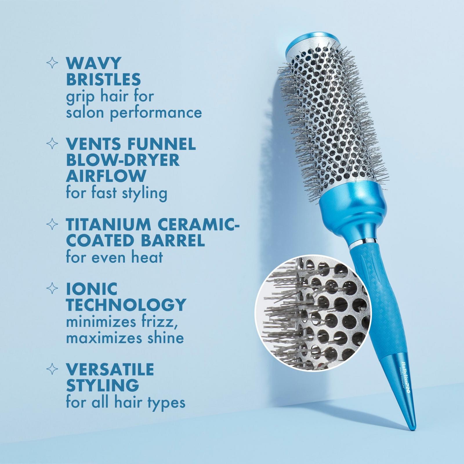 Nano Titanium Extra-Long Thermal Round Brush - 1.73"