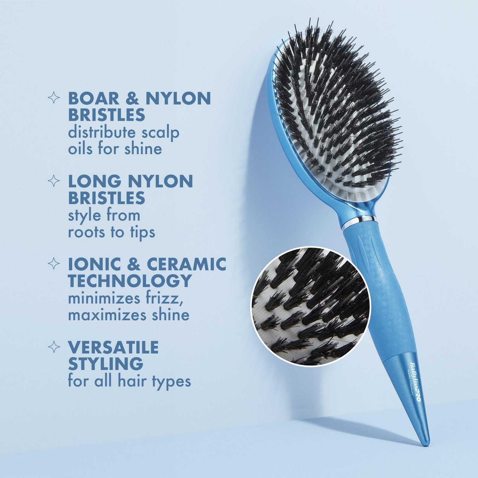 Nano Titanium Boar & Nylon Cushion Brush