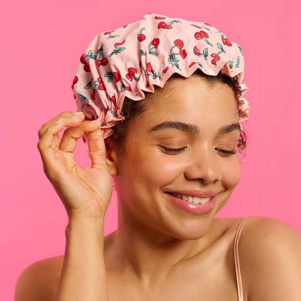 The Vintage Cosmetic Company Cherry Printed Shower Cap #4