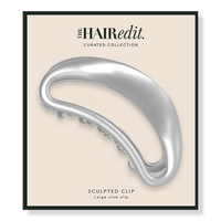 Sculpted Silver Claw Clip