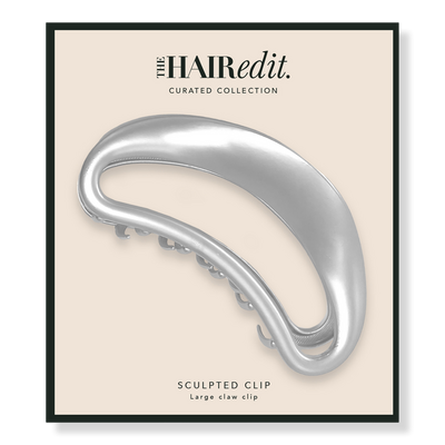 The Hair Edit Sculpted Silver Claw Clip