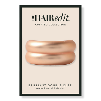 The Hair Edit Brilliant Double Cuff Metal Ponytail Holder