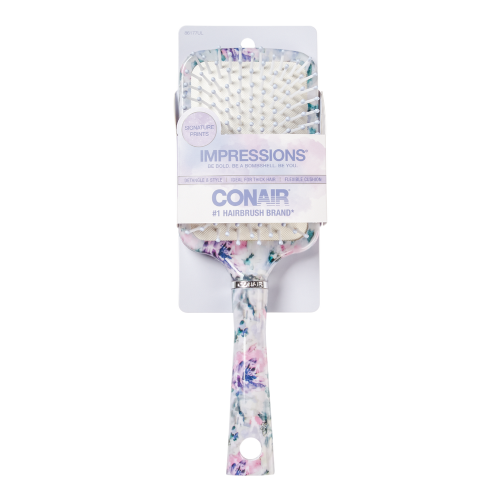 Impressions Floral Paddle Brush