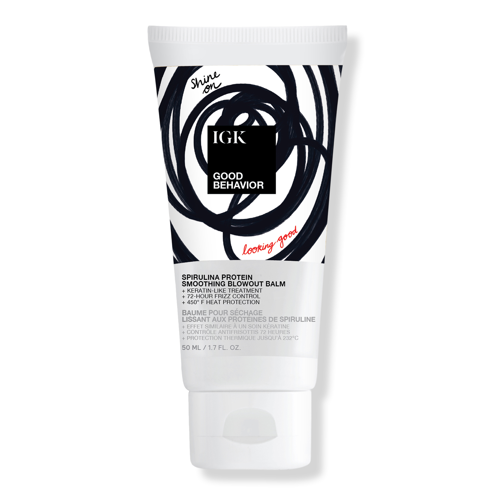 IGK Travel Size Good Behavior Spirulina Protein Smoothing Blowout Balm #1