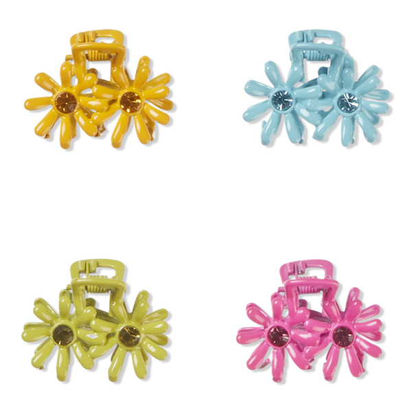 Scünci Gen Z Mini Metal Flower Claw Clips #1