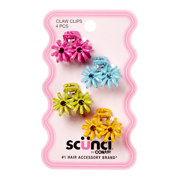 Scünci Gen Z Mini Metal Flower Claw Clips #2