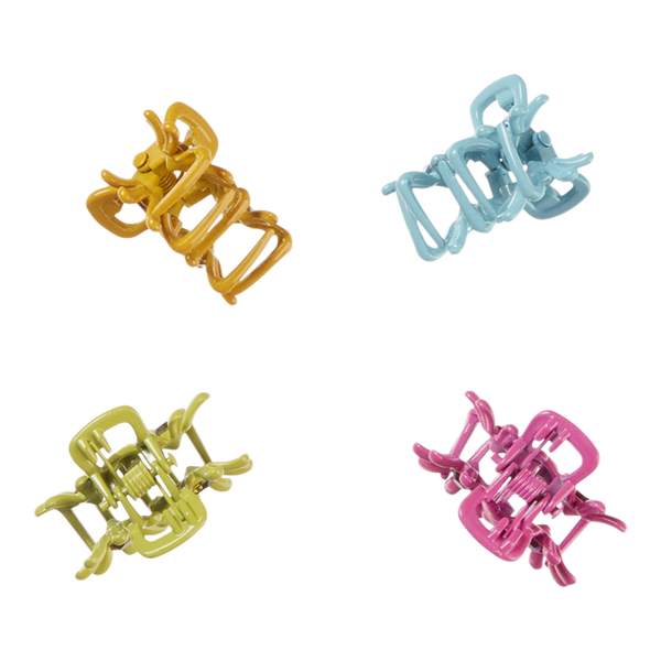 Scünci Gen Z Mini Metal Flower Claw Clips #3