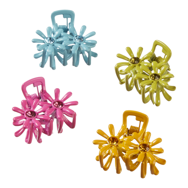 Scünci Gen Z Mini Metal Flower Claw Clips #4