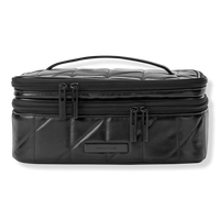 Black Line Art Train Case with Mirror