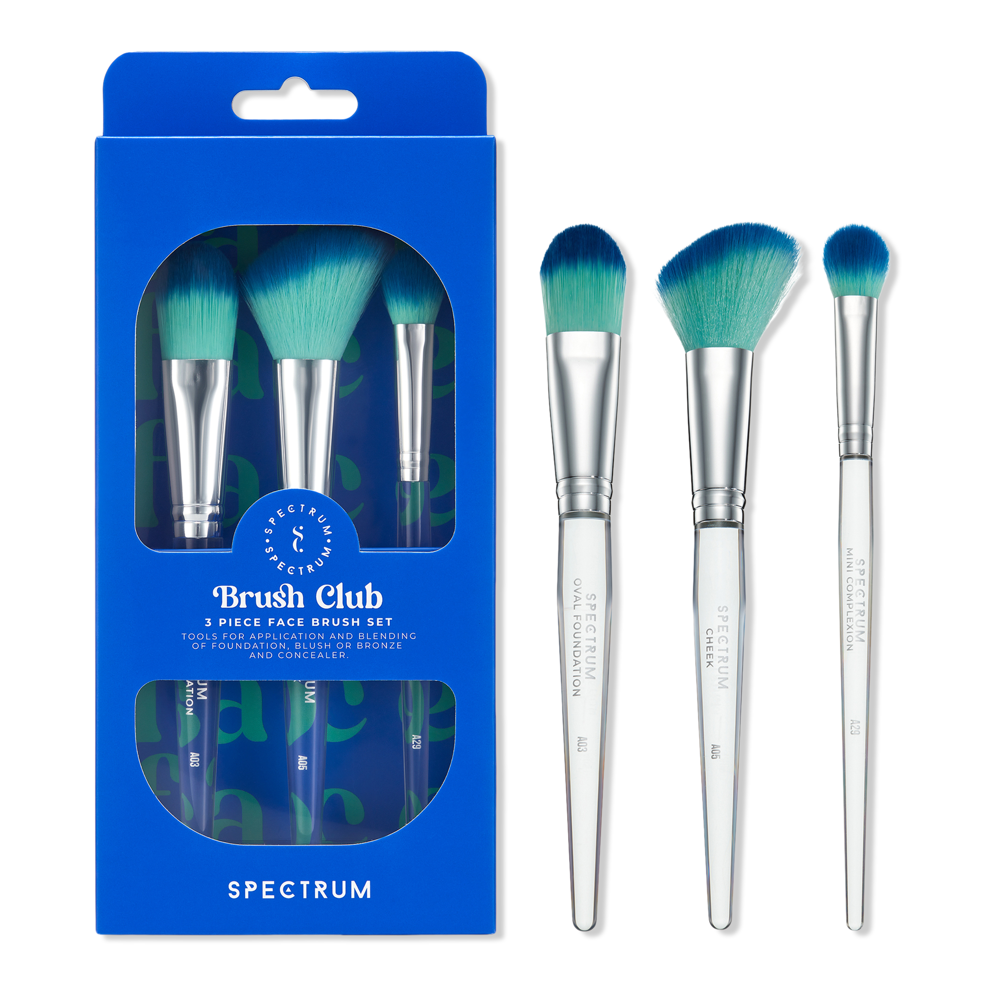Spectrum Brush Club 3-Piece Face Brush Set #1
