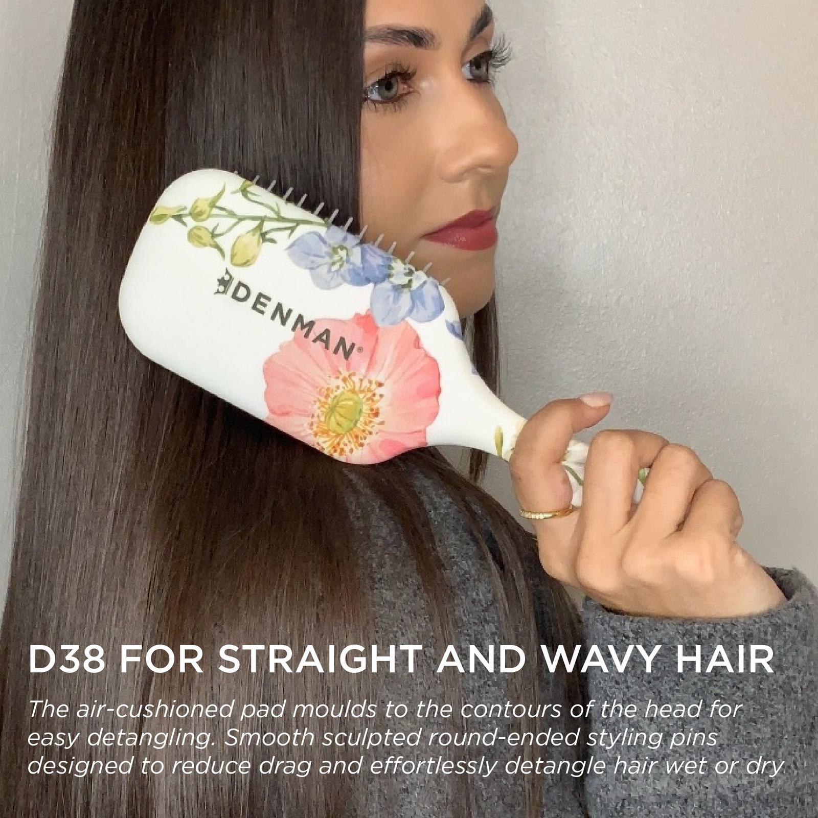 D38 Detangling and Styling Paddle - Floral