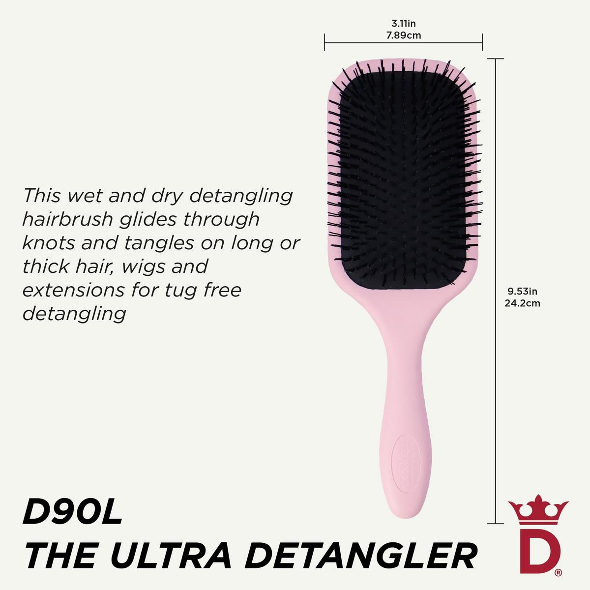 D90L Tangle Tamer Ultra Hairbrush - Pink
