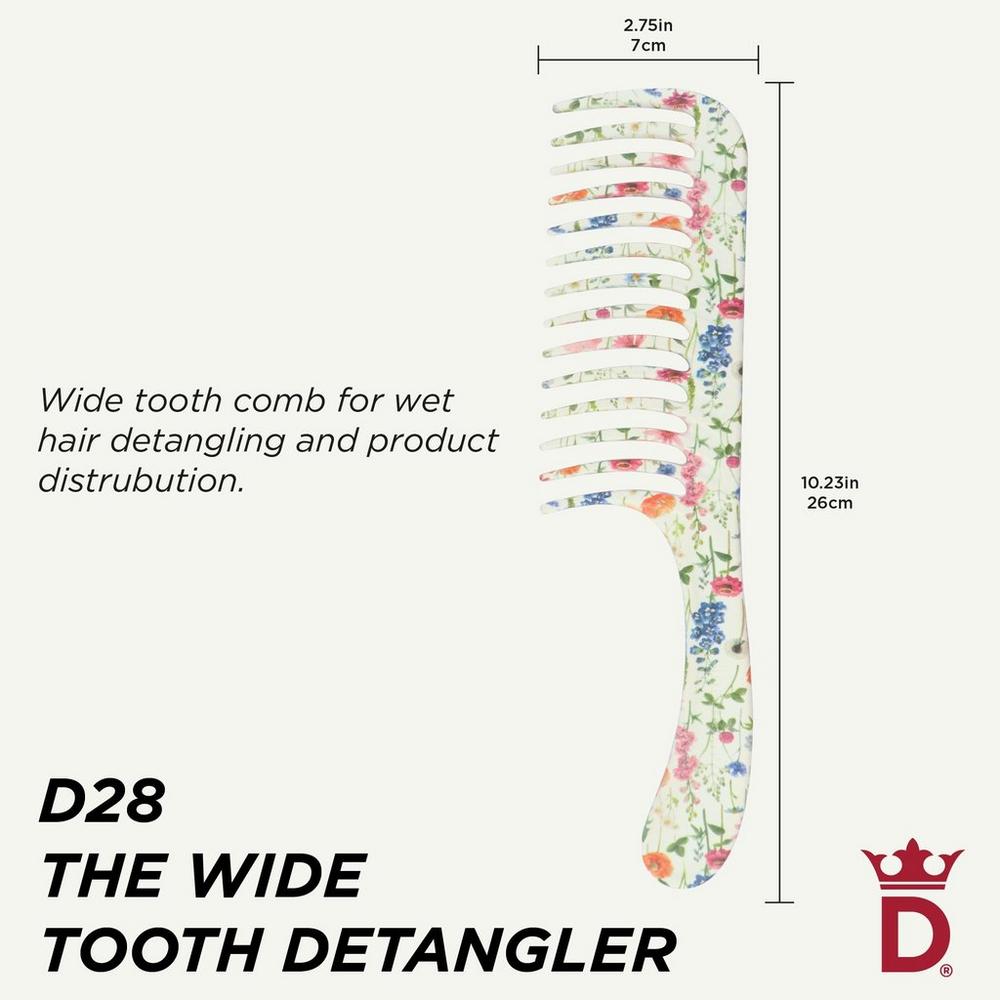 D28 Wid Tooth Comb - Floral Fantasies