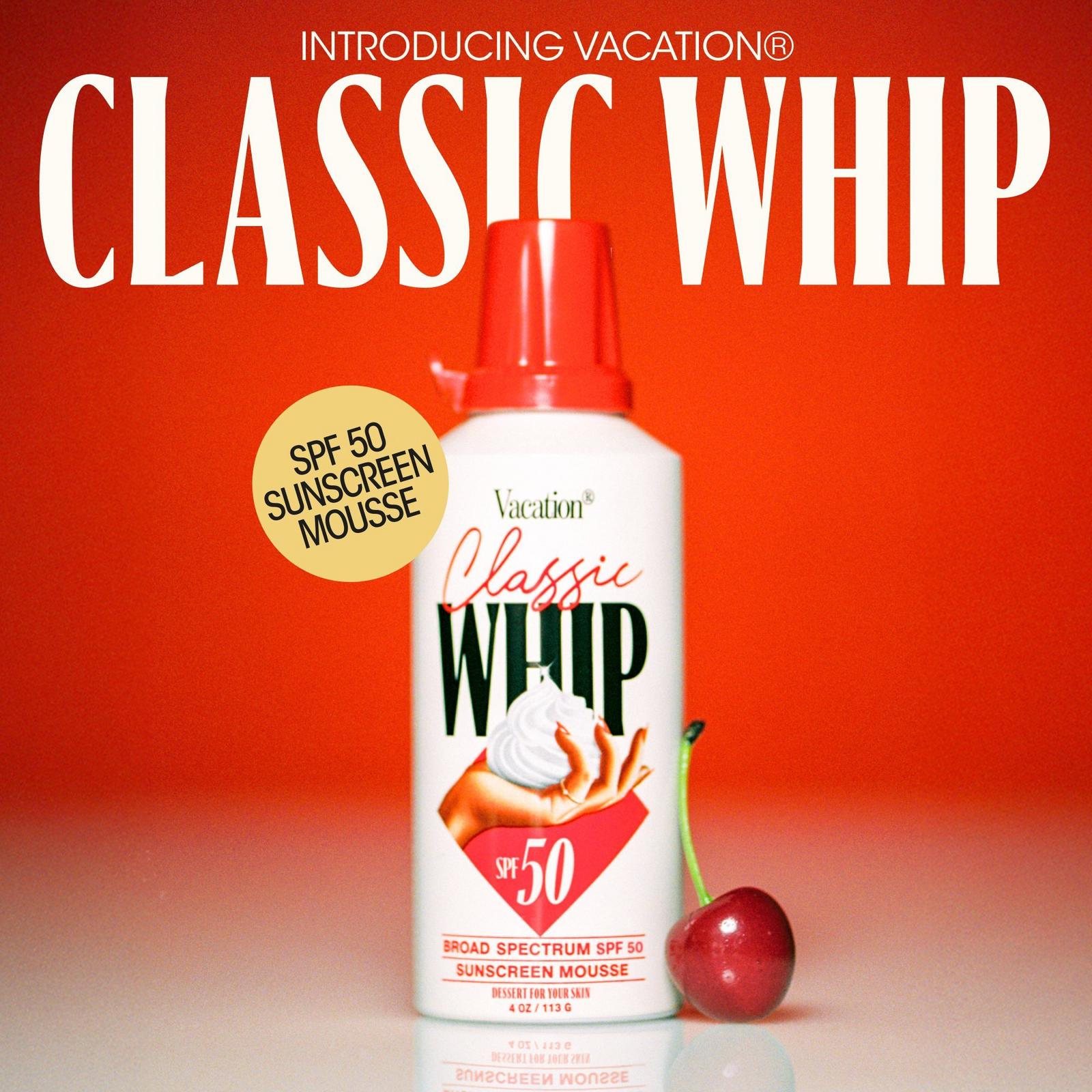 Classic Whip SPF 50 Sunscreen Mousse
