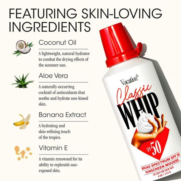 Vacation Classic Whip SPF 50 Sunscreen Mousse #5