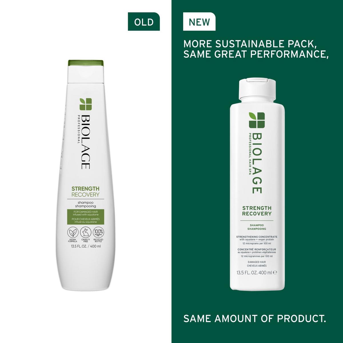Strength Recovery Shampoo for Damaged Hair - 13.5 oz