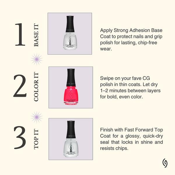 China Glaze Fast Forward Top Coat #5