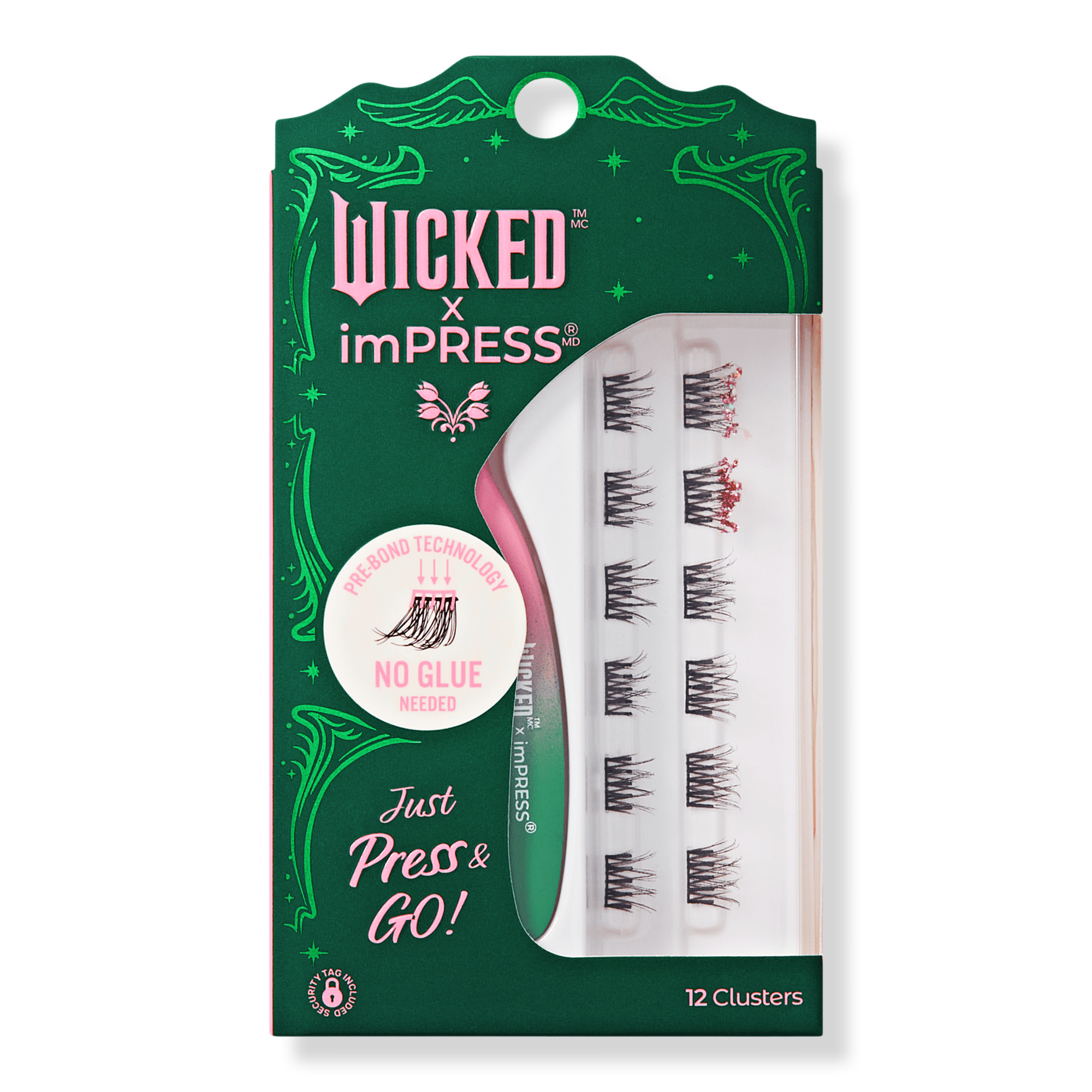 Kiss WICKED X imPRESS Self Adhesive Eyelash Clusters #1