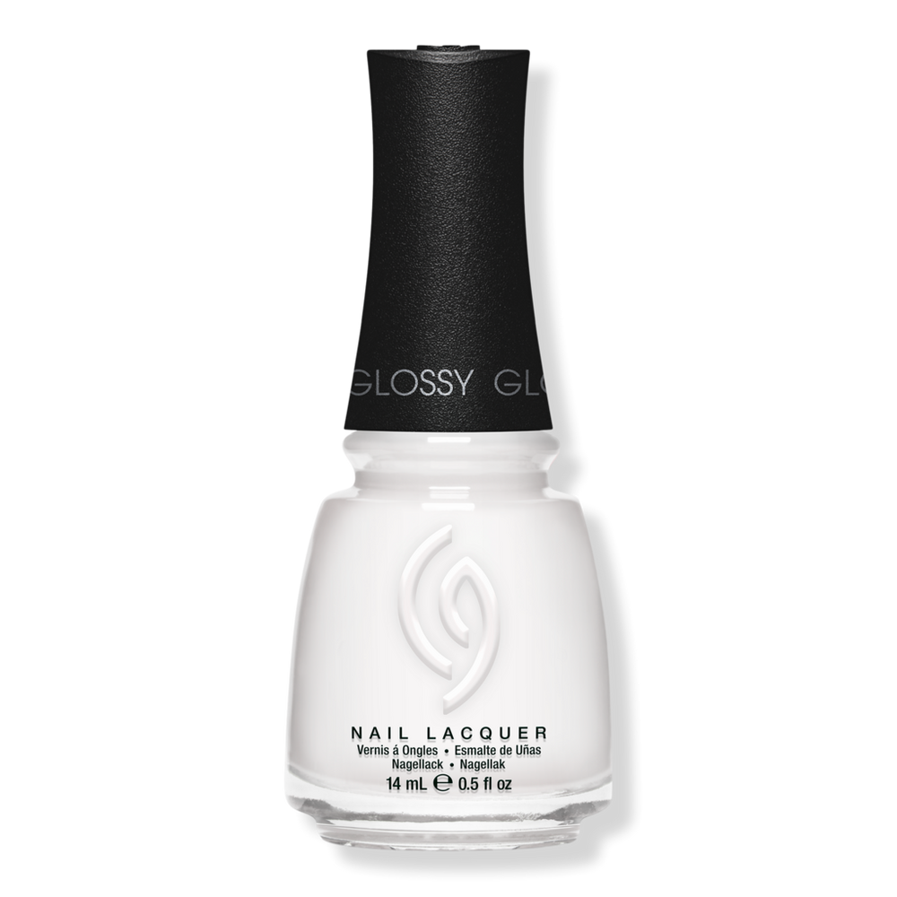 China Glaze Mega Pigment Nail Lacquer, Creme Cool Tones - White On White