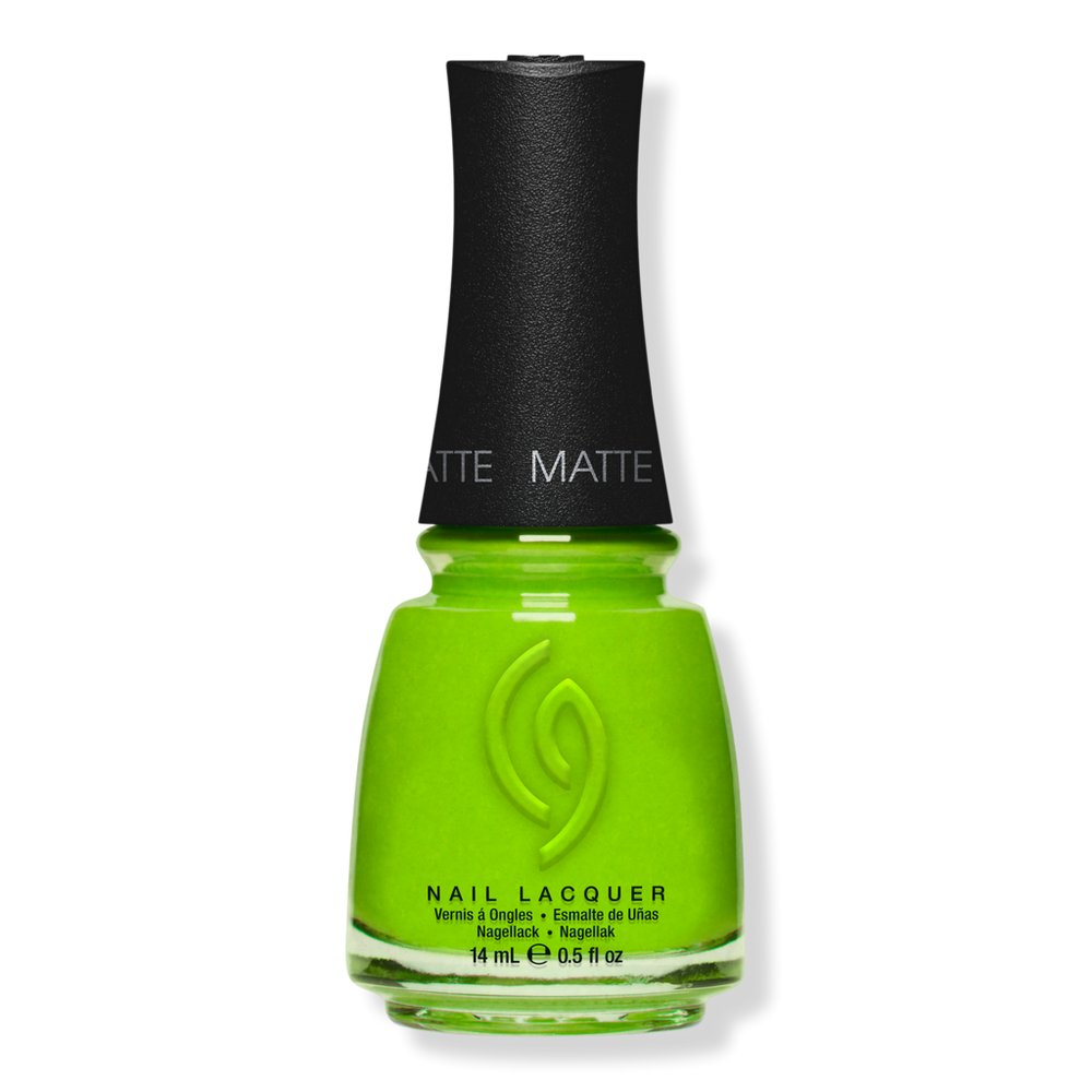 China Glaze Mega Pigment Nail Lacquer, Glitters - Frosty Lime