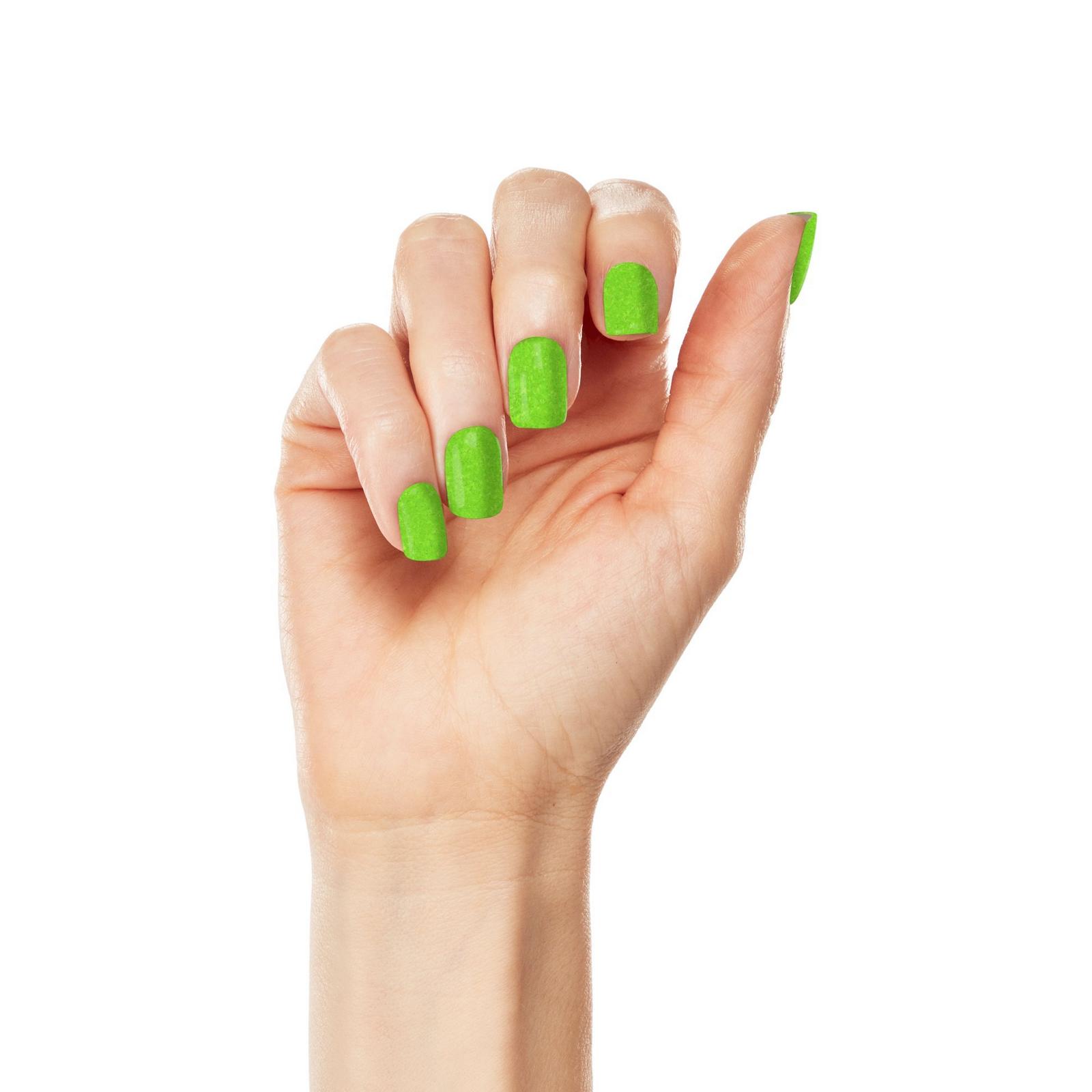Mega Pigment Nail Lacquer, Glitters - Frosty Lime