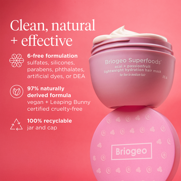 Briogeo Superfoods Acai + Passionfruit Lightweight Hydration Hair Mask #2