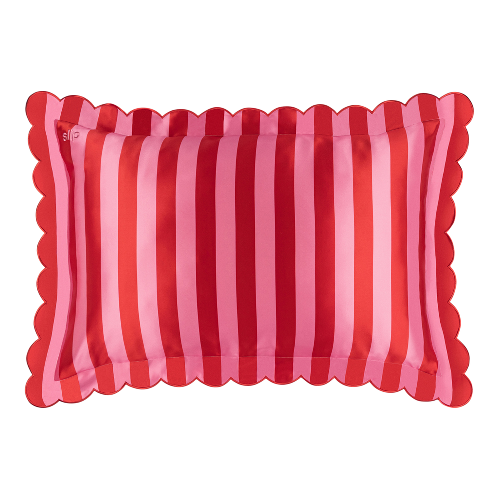 Pure Silk Queen Pillowcase with Scalloped Edge - Sunshade