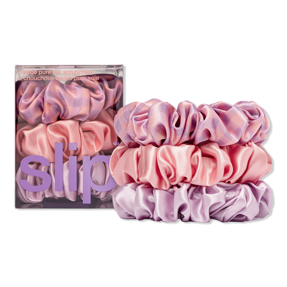 Slip Pure Silk Large Scrunchies - Belleflower